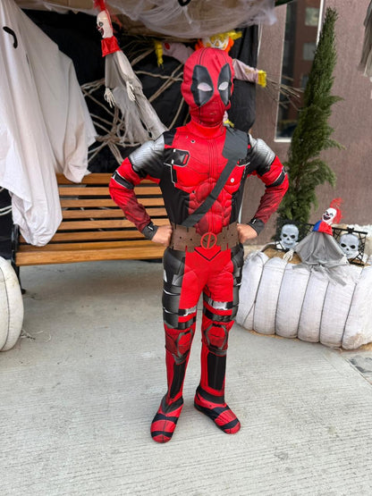 Disfraz Deadpool + Katanas Retractil